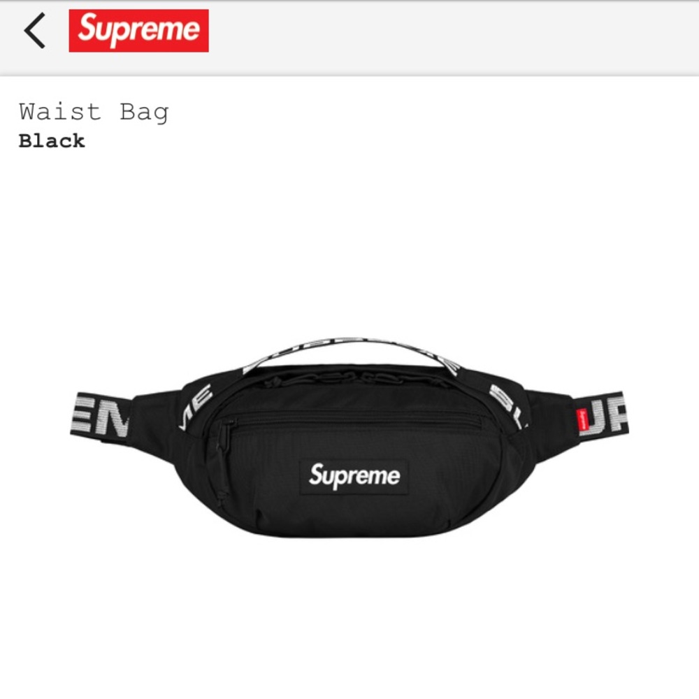 Supreme Waist Bag Black